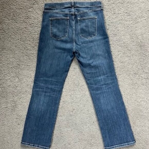 A Y R THE POP BLUE DEMIM JEANS - HIGH RISE - STRAIGHT LEG - WOMEN'S SIZE 33 X 28 - Picture 7 of 12